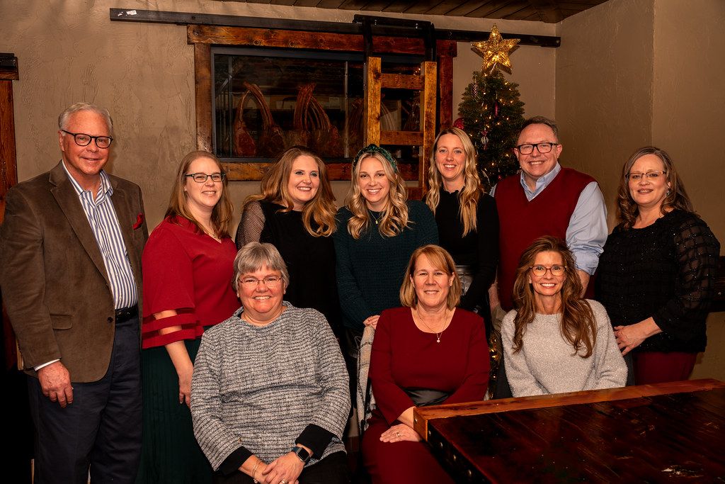 Extended family at a holiday party